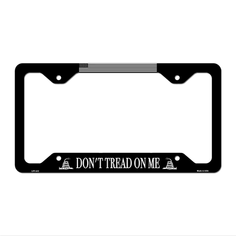 Dont Tread Black Novelty Metal License Plate Frame LPF-432 12.25" x 6.5" Standard Frame (LPF)