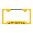 Dont Tread Flag Yellow Novelty Metal License Plate Frame LPF-433 12.25" x 6.5" Standard Frame (LPF)