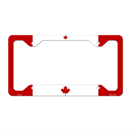Canada Flag Novelty Metal License Plate Frame LPF-437 12.25" x 6.5" Standard Frame (LPF)
