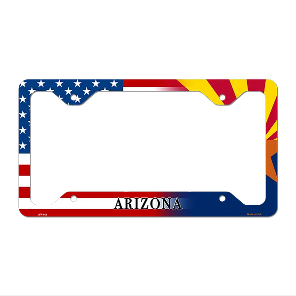 USA信号機プレート Arizona|American Flag License Plate Frame | Smart Blonde
