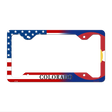 Colorado|American Flag Novelty Metal License Plate Frame LPF-445 12" x 6" Standard Frame (LPF)