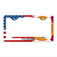 Florida|American Flag Novelty Metal License Plate Frame LPF-448 12.25" x 6.5" Standard Frame (LPF)