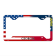 Georgia|American Flag Novelty Metal License Plate Frame LPF-449 12.25" x 6.5" Standard Frame (LPF)