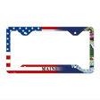 Maine|American Flag Novelty Metal License Plate Frame LPF-458 12.25" x 6.5" Standard Frame (LPF)
