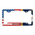 Mississippi|American Flag Novelty Metal License Plate Frame LPF-463 12.25" x 6.5" Standard Frame (LPF)
