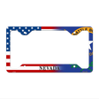 Nevada|American Flag Novelty Metal License Plate Frame LPF-467 12.25" x 6.5" Standard Frame (LPF)