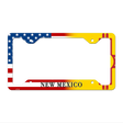 New Mexico|American Flag Novelty Metal License Plate Frame LPF-470 12.25" x 6.5" Standard Frame (LPF)