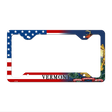 Vermont|American Flag Novelty Metal License Plate Frame LPF-484 12.25" x 6.5" Standard Frame (LPF)
