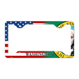 Washington|American Flag Novelty Metal License Plate Frame LPF-486 12.25" x 6.5" Standard Frame (LPF)