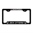 I Love Monterey Sea Otters Novelty Metal License Plate Frame LPF-493 12.25" x 6.5" Black Frame (LPF)