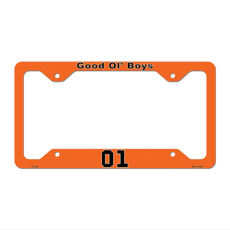 Good Ol Boys 01 Novelty Metal License Plate Frame 12.25" x 6.5" Standard Frame (LPF)