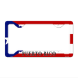 Puerto Rico Flag Novelty Metal License Plate Frame 12.25" x 6.5" Standard Frame (LPF)