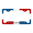 Dominican Republic Flag Novelty Metal License Plate Frame 12.25" x 6.5" Standard Frame (LPF)
