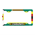 Zimbabwe Flag Novelty Metal License Plate Frame 12.25" x 6.5" Standard Frame (LPF)