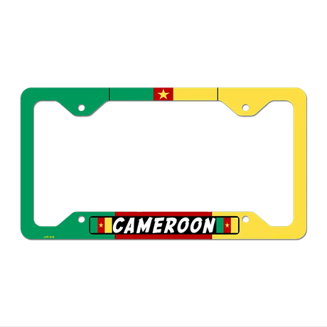Cameroon Flag Novelty Metal License Plate Frame 12.25" x 6.5" Standard Frame (LPF)