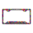 Accept Support Educate Advocate Autism Novelty Metal License Plate Frame 12.25" x 6.5" Standard Frame (LPF)