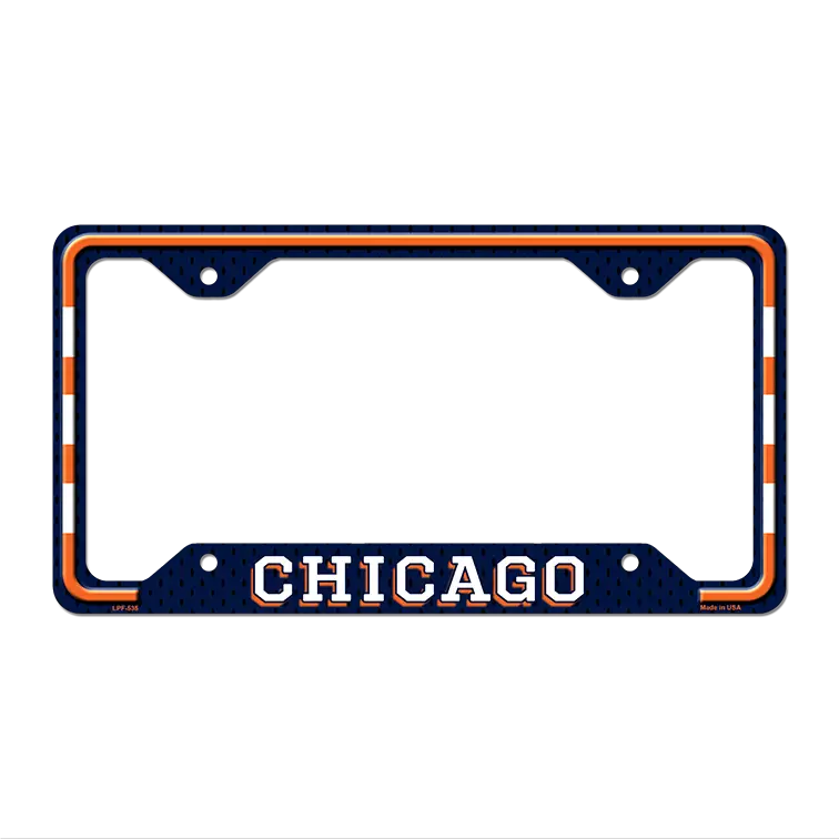 Chicago Novelty Metal License Plate Frame LPF-535 12.25" x 6.5" Standard Frame (LPF)
