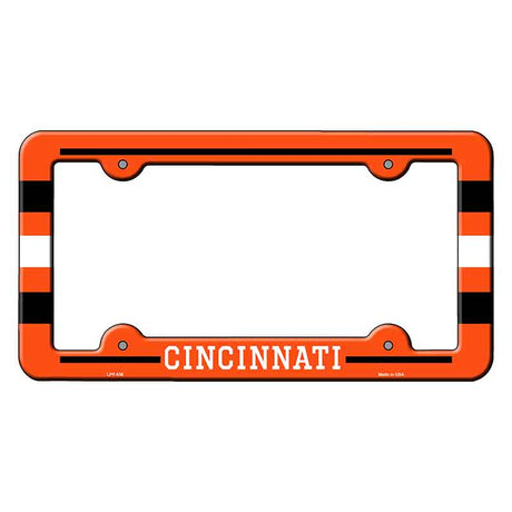 Cincinnati Novelty Metal Molded License Plate Frame LPF-536