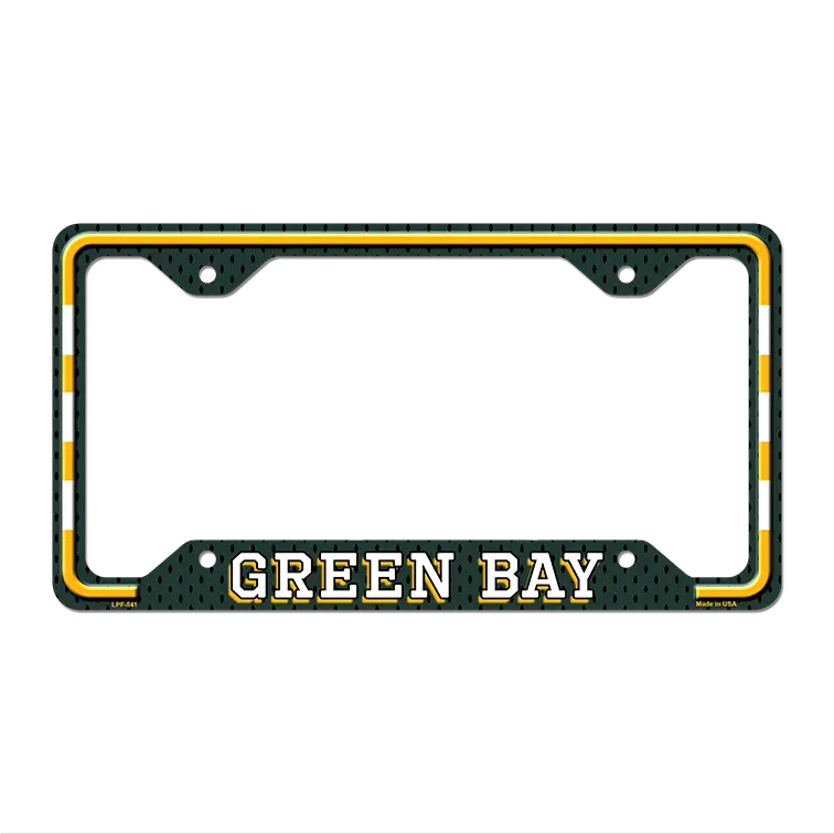 Green Bay Novelty Metal License Plate Frame LPF-541 12.25" x 6.5" Standard Frame (LPF)