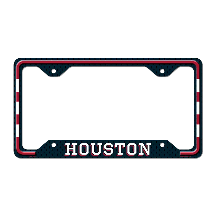 Houston Novelty Metal License Plate Frame LPF-542 12.25" x 6.5" Standard Frame (LPF)