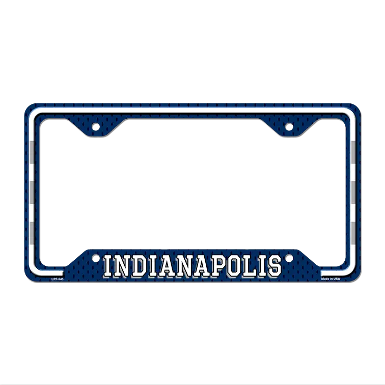 Indianapolis Novelty Metal License Plate Frame LPF-543 12.25" x 6.5" Standard Frame (LPF)