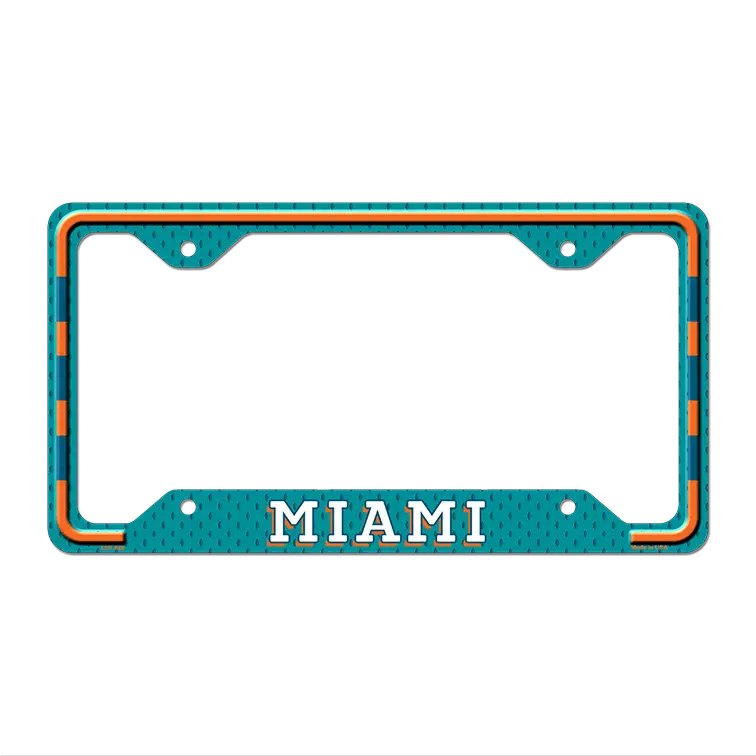 Miami Novelty Metal License Plate Frame LPF-549 12.25" x 6.5" Standard Frame (LPF)