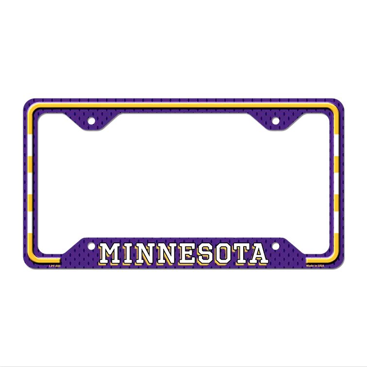 Minnesota Novelty Metal License Plate Frame LPF-550 12.25" x 6.5" Standard Frame (LPF)