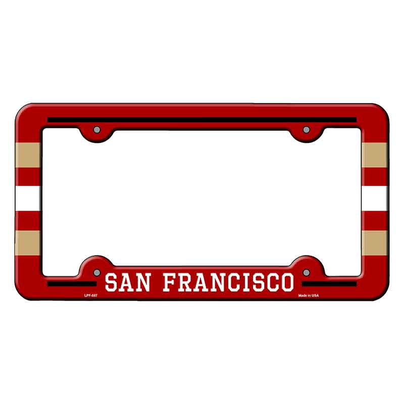 San Francisco Novelty Metal Molded License Plate Frame LPF-557
