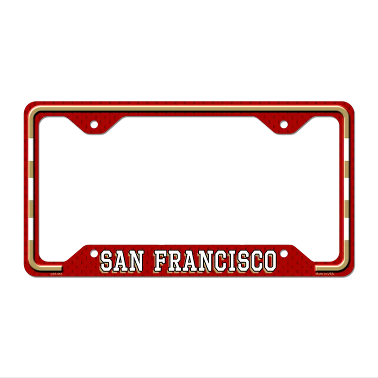 San Francisco Novelty Metal License Plate Frame LPF-557 12.25" x 6.5" Standard Frame (LPF)