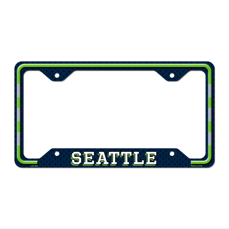 Seattle Novelty Metal License Plate Frame LPF-558 12.25" x 6.5" Standard Frame (LPF)