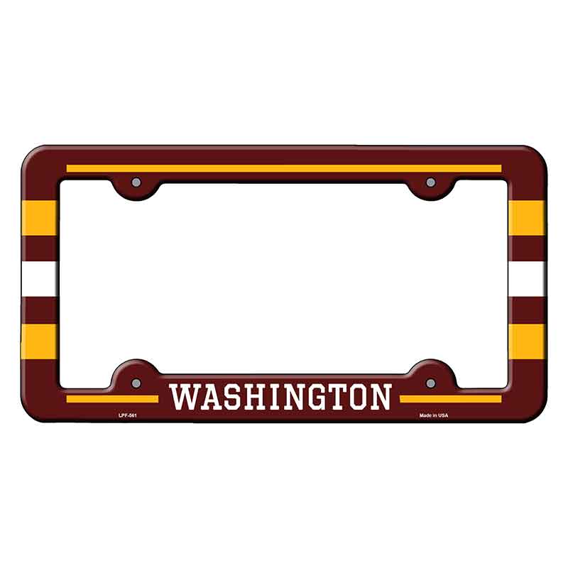 Washington Novelty Metal Molded License Plate Frame LPF-561