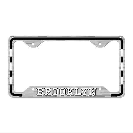 Brooklyn Novelty Metal License Plate Frame LPF-564 12.25" x 6.5" Standard Frame (LPF)