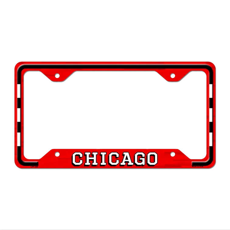 Chicago Novelty Metal License Plate Frame LPF-566 12.25" x 6.5" Standard Frame (LPF)