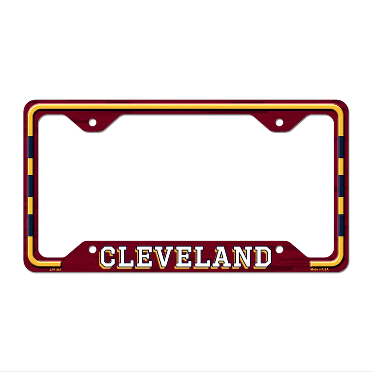 Cleveland Novelty Metal License Plate Frame LPF-567 12.25" x 6.5" Standard Frame (LPF)