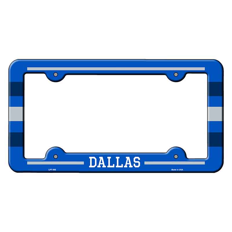 Dallas Novelty Metal Molded License Plate Frame LPF-568