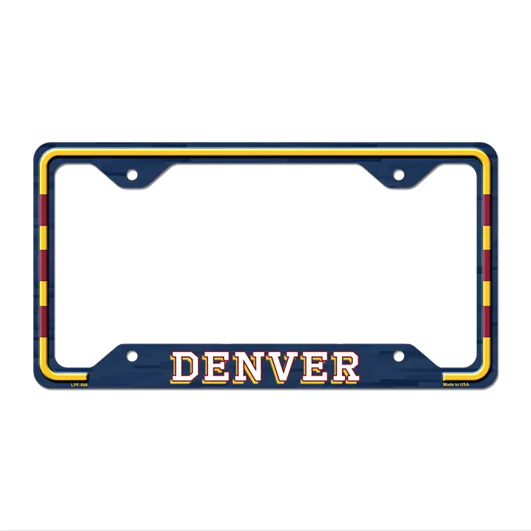 Denver Novelty Metal Molded License Plate Frame LPF-569 12" x 6" Standard Frame (LPF)