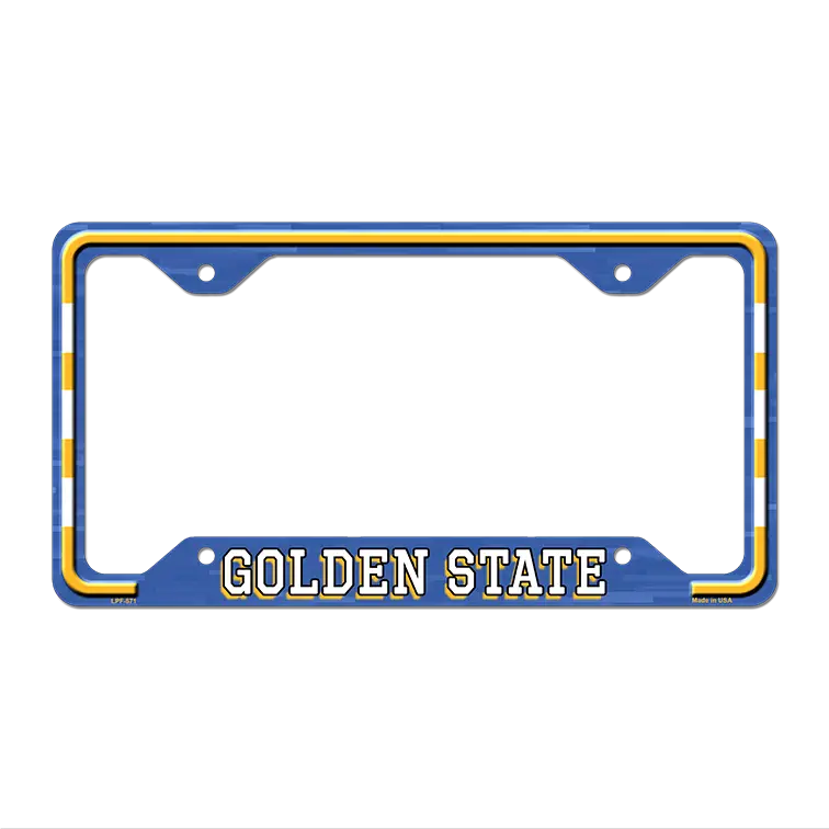 Golden State Novelty Metal License Plate Frame LPF-571 12.25" x 6.5" Standard Frame (LPF)