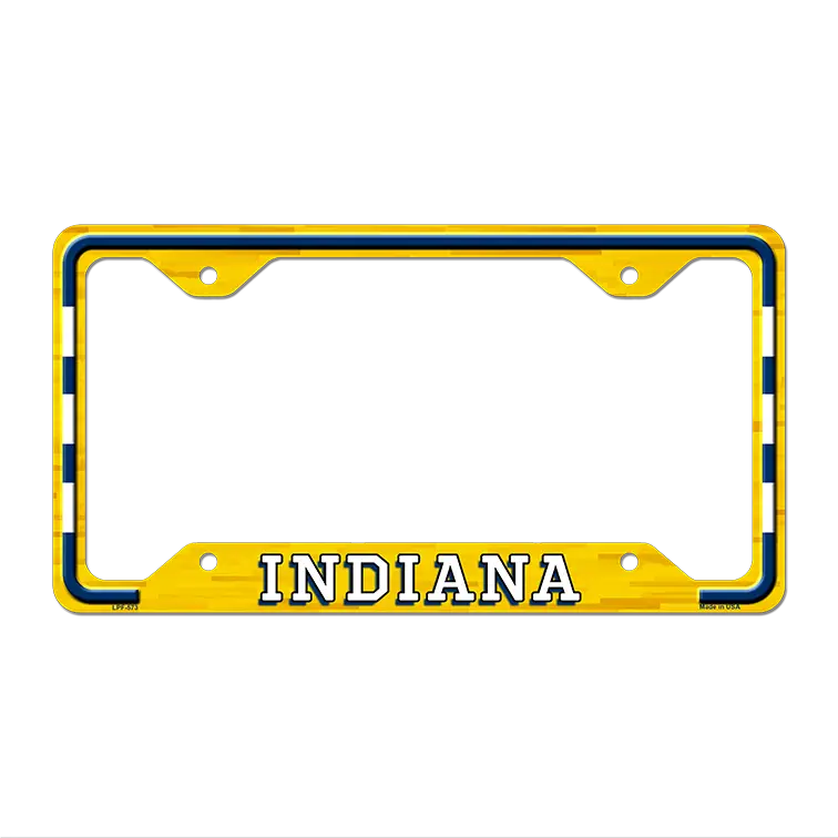 Indiana Novelty Metal License Plate Frame LPF-573 12.25" x 6.5" Standard Frame (LPF)