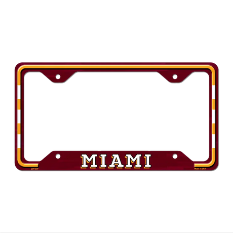 Miami Novelty Metal License Plate Frame LPF-577 12.25" x 6.5" Standard Frame (LPF)