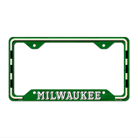 Milwaukee Novelty Metal License Plate Frame LPF-578 12.25" x 6.5" Standard Frame (LPF)