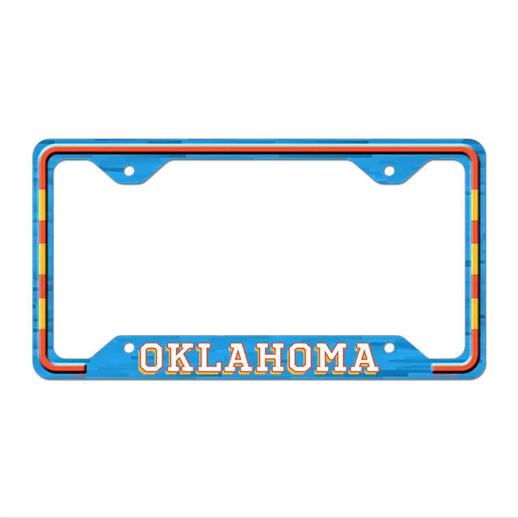 Oklahoma City Novelty Metal License Plate Frame LPF-582 12.25" x 6.5" Standard Frame (LPF)