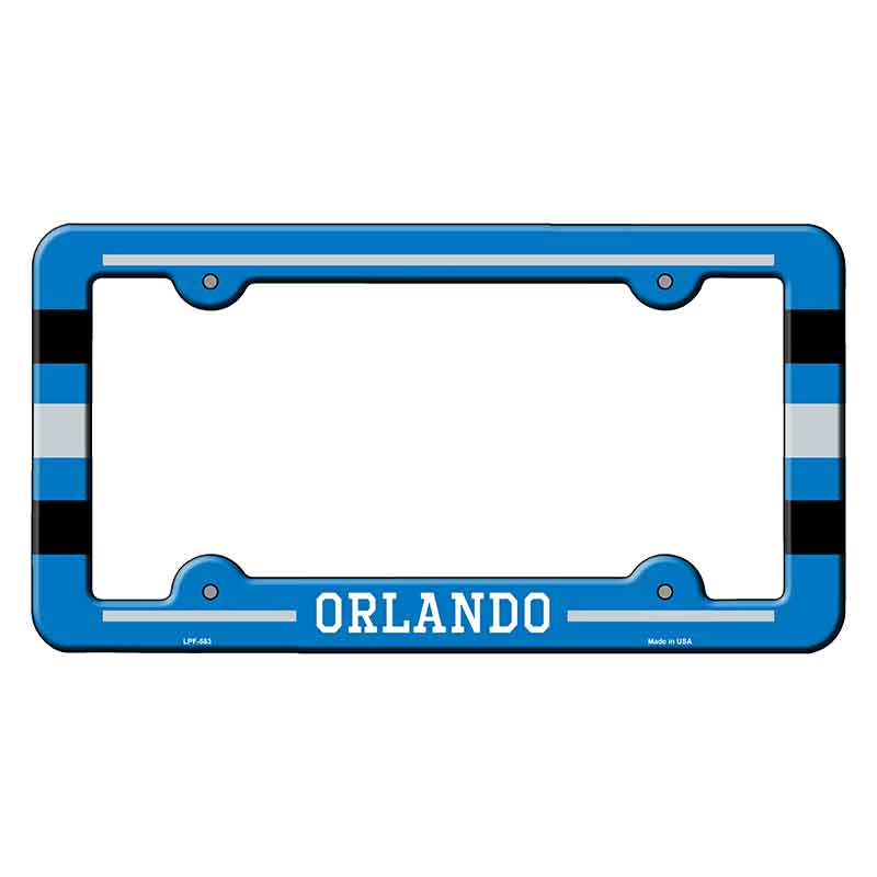 Orlando Novelty Metal Molded License Plate Frame LPF-583
