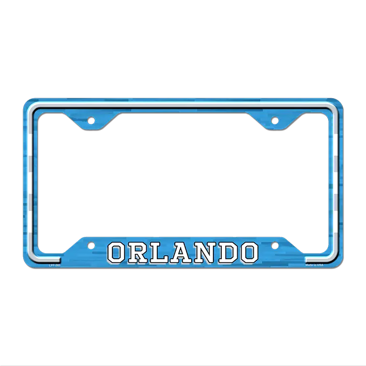 Orlando Novelty Metal License Plate Frame LPF-583 12.25" x 6.5" Standard Frame (LPF)