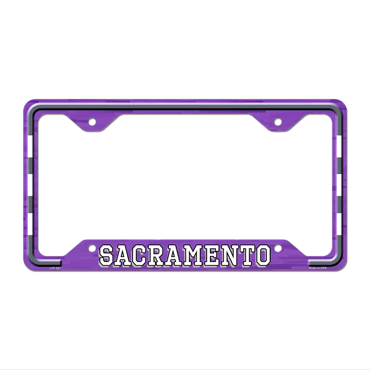 Sacramento Novelty Metal License Plate Frame LPF-587 12.25" x 6.5" Standard Frame (LPF)