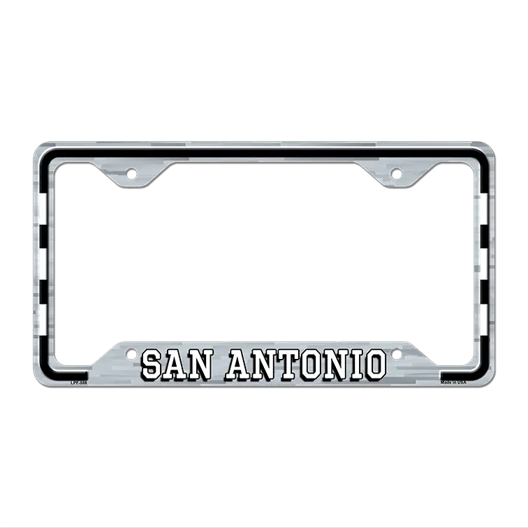 San Antonio Novelty Metal License Plate Frame LPF-588 12.25" x 6.5" Standard Frame (LPF)