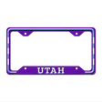 Utah Novelty Metal License Plate Frame LPF-590 12.25" x 6.5" Standard Frame (LPF)