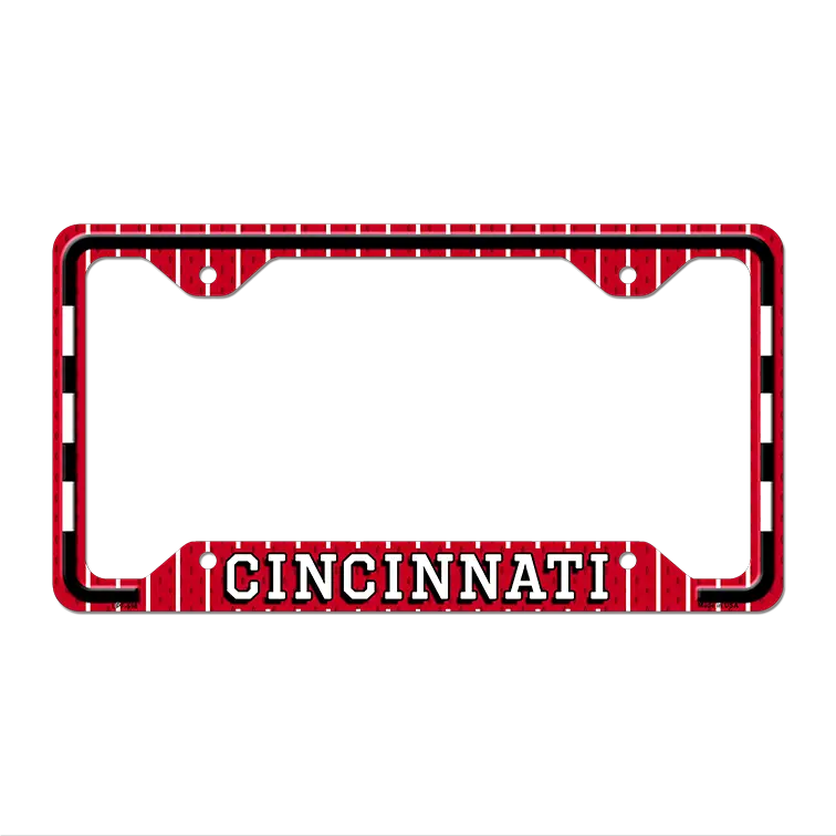 Cincinnati Novelty Metal License Plate Frame LPF-598 12.25" x 6.5" Standard Frame (LPF)