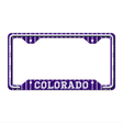 Colorado Novelty Metal License Plate Frame LPF-600 12.25" x 6.5" Standard Frame (LPF)
