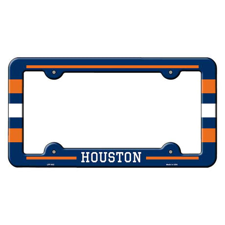 Houston Novelty Metal Molded License Plate Frame LPF-602