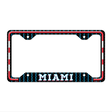Miami Novelty Metal License Plate Frame LPF-606 12.25" x 6.5" Standard Frame (LPF)